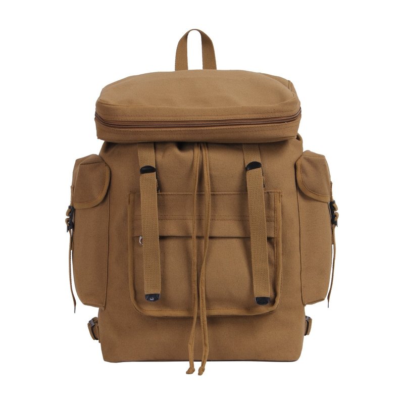 Rothco Canvas European Style Rucksack (Coyote Brown)
