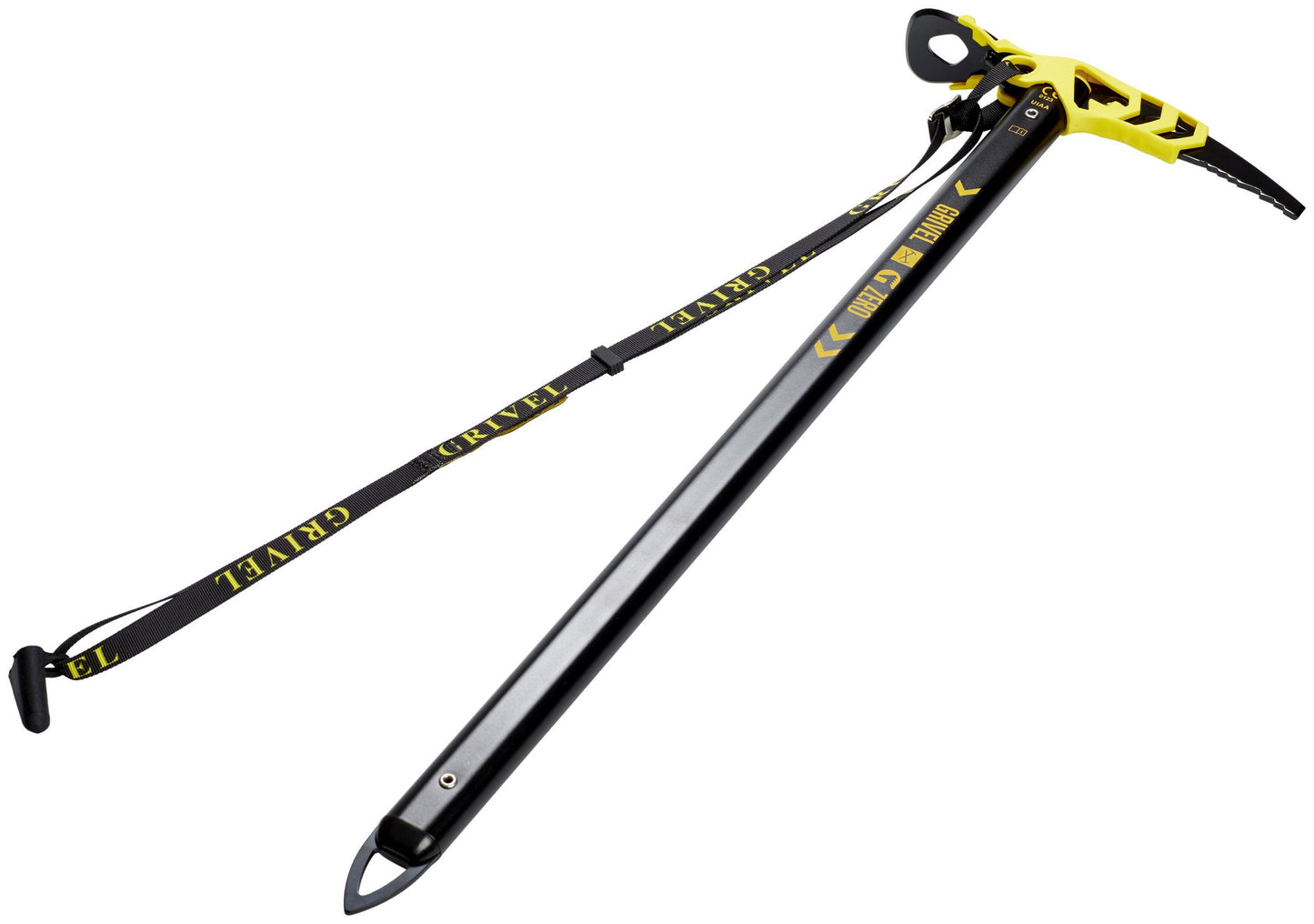 Lightweight Grivel GZERO Ice Axe 74 for Classical Alpinism, Black