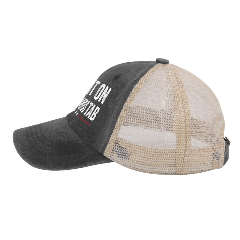 Put It On My Husbands Tab Hat for Women Funny Dad Hat Womens Pink Cycling Caps Vintage Unique Gifts for Welders