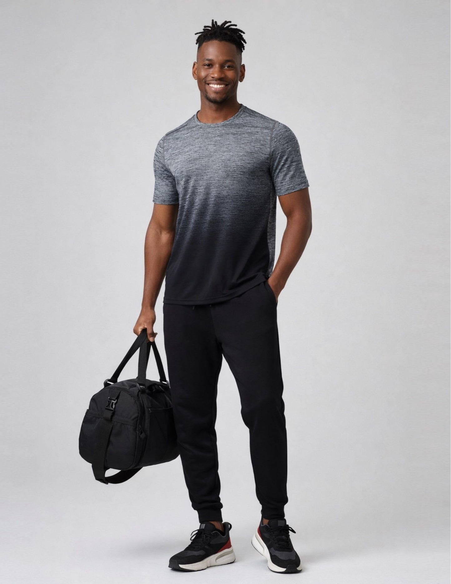 5 Pack Men’s Active Quick Dry Crew Neck T Shirts | Athletic Running Gym Workout Short Sleeve Tee Tops Bulk (Set 20, 5X-Large)