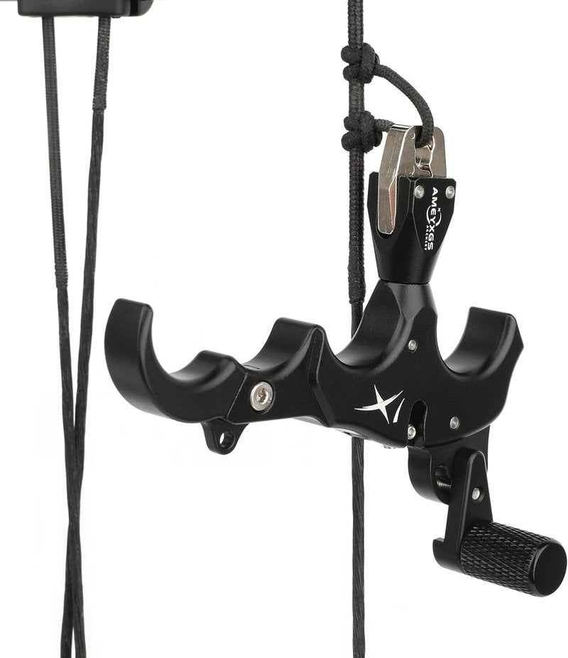 Archery Bow Release Aid - 360° Rotating Thumb Release for Left/Right Handed | Adjustable 3/4 Fingers