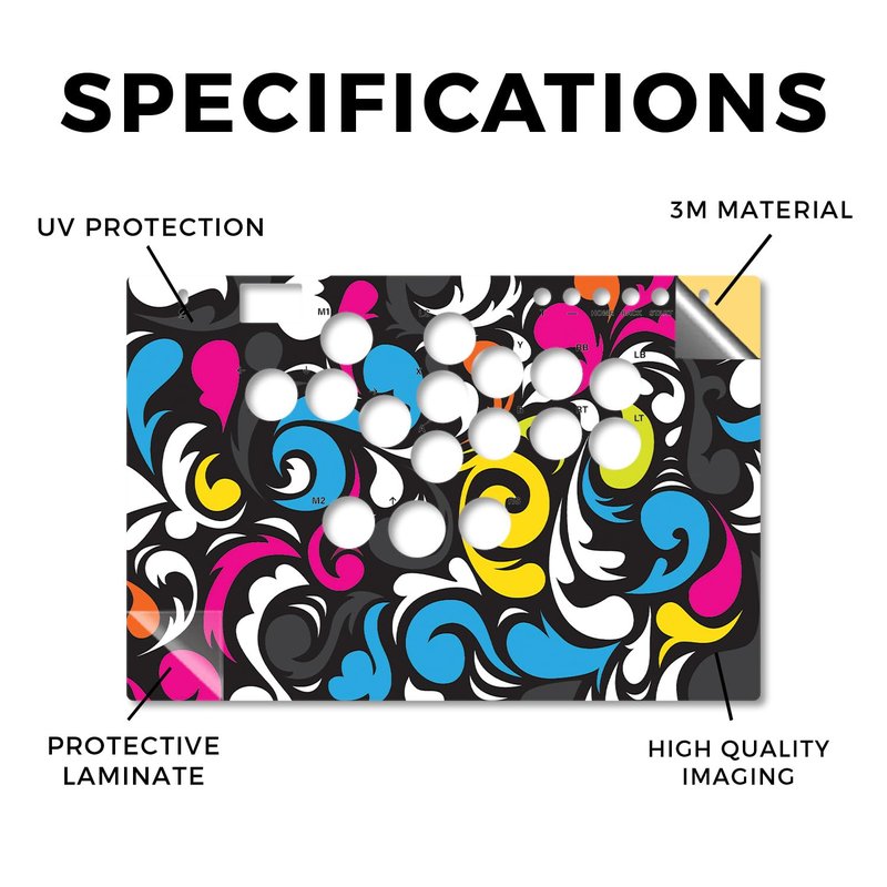 Controller Skin Compatible with Haute42 M Ultra - Swirly - Premium 3M Vinyl Protective Wrap Decal Cover - Easy to Apply | Crafted in The USA by MightySkins