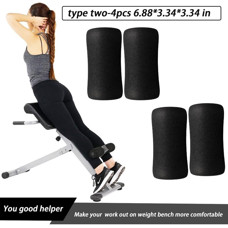 Foot Foam Padding(6.88 * 3.14 * 3.14 in), High Density Pads on Inversion Table, Workout Bench, Sits Ups Replacement Parts, Home Gym Accesories