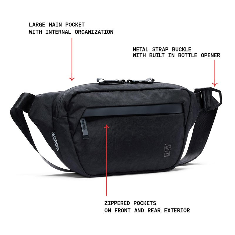 Chrome Industries Sabin Sling Bag for Men and Women – Large Main Compartment, Lightweight Recycled Materials and Metal Adjuster Buckle – 6L, Sage