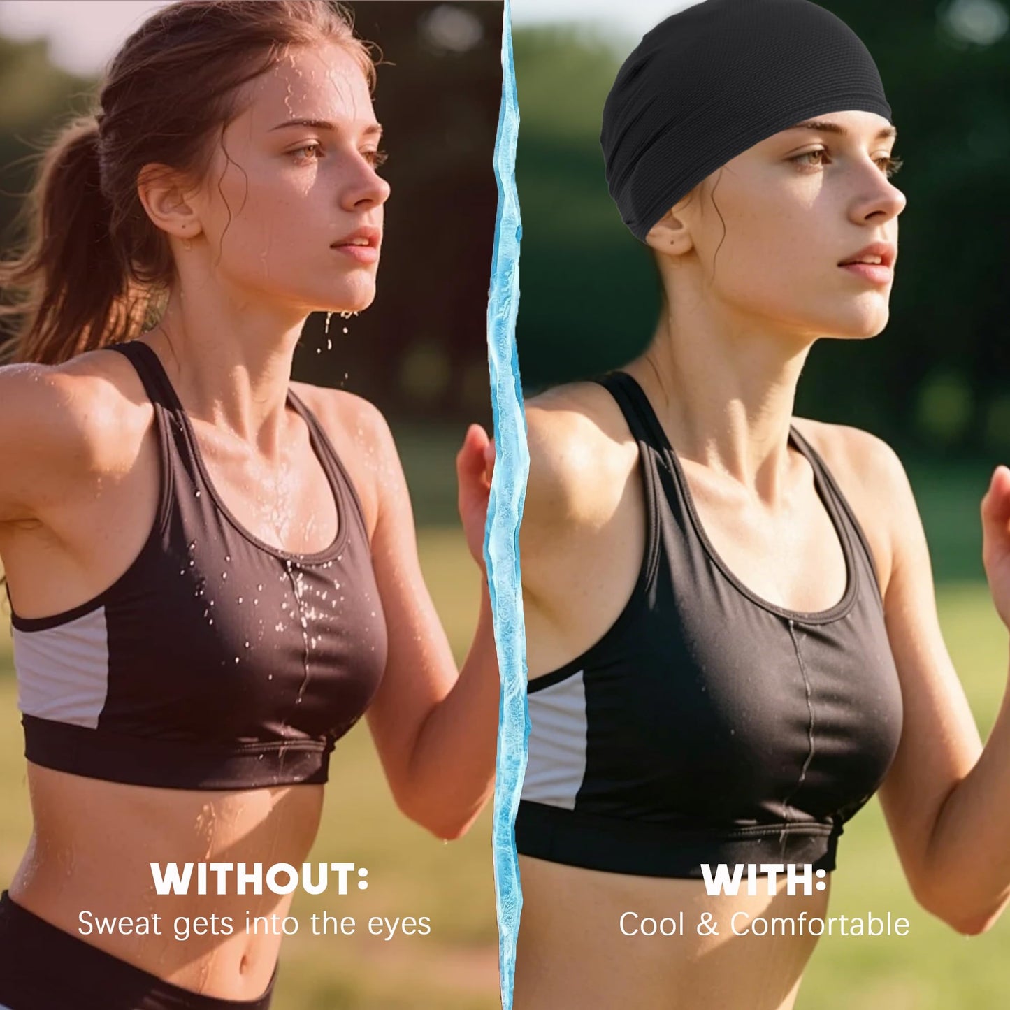 ROYBENS Cooling Skull Caps for Men, Cooling Hats for Women, Summer Beanie