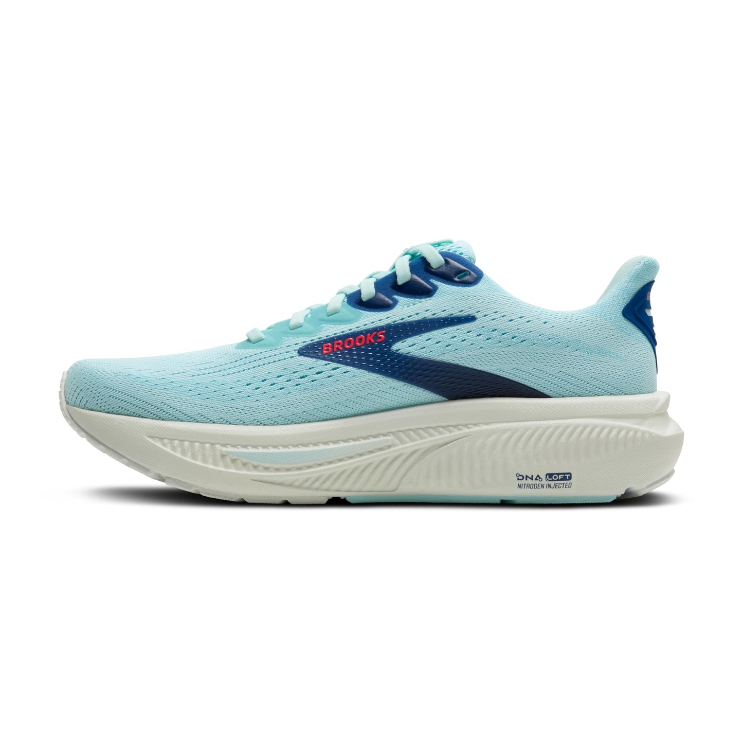Brooks Women’s Ghost 17 Neutral Running Shoe - Clearwater/Navy Peony - 13 Medium