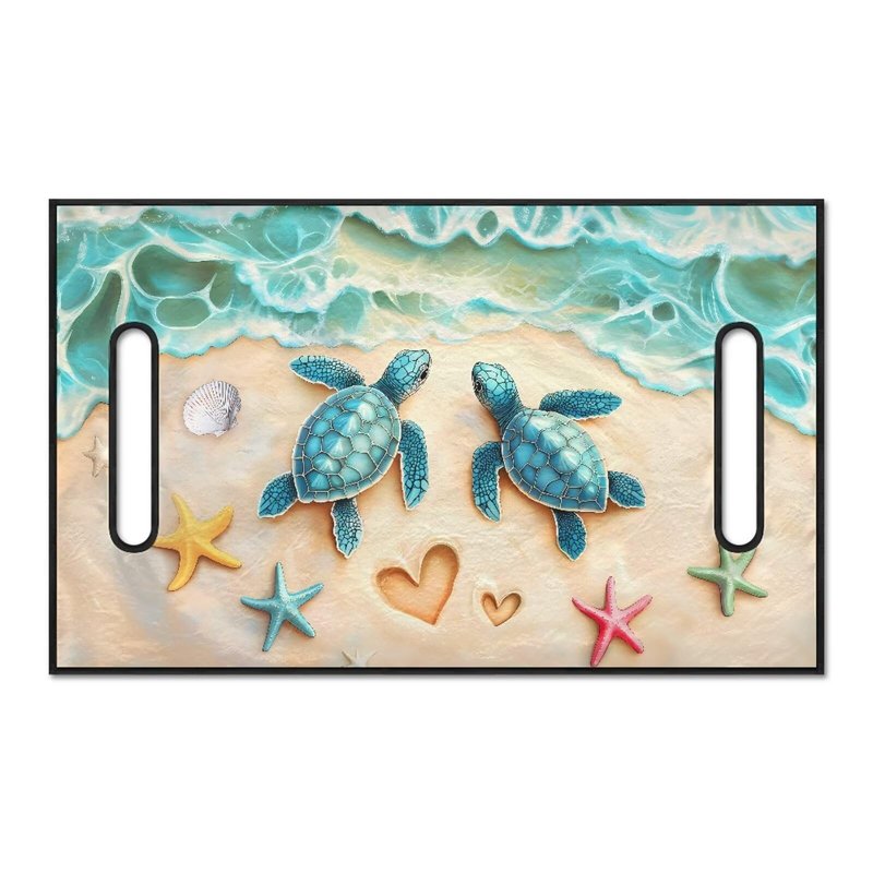 Suobstales Beach Turtle Starfish Heart Print Golf Cart Seat Covers Decorative Golf Cart Seat Towel Blanket Summer Golf Cart Accessories Golf Cart Seat Cover