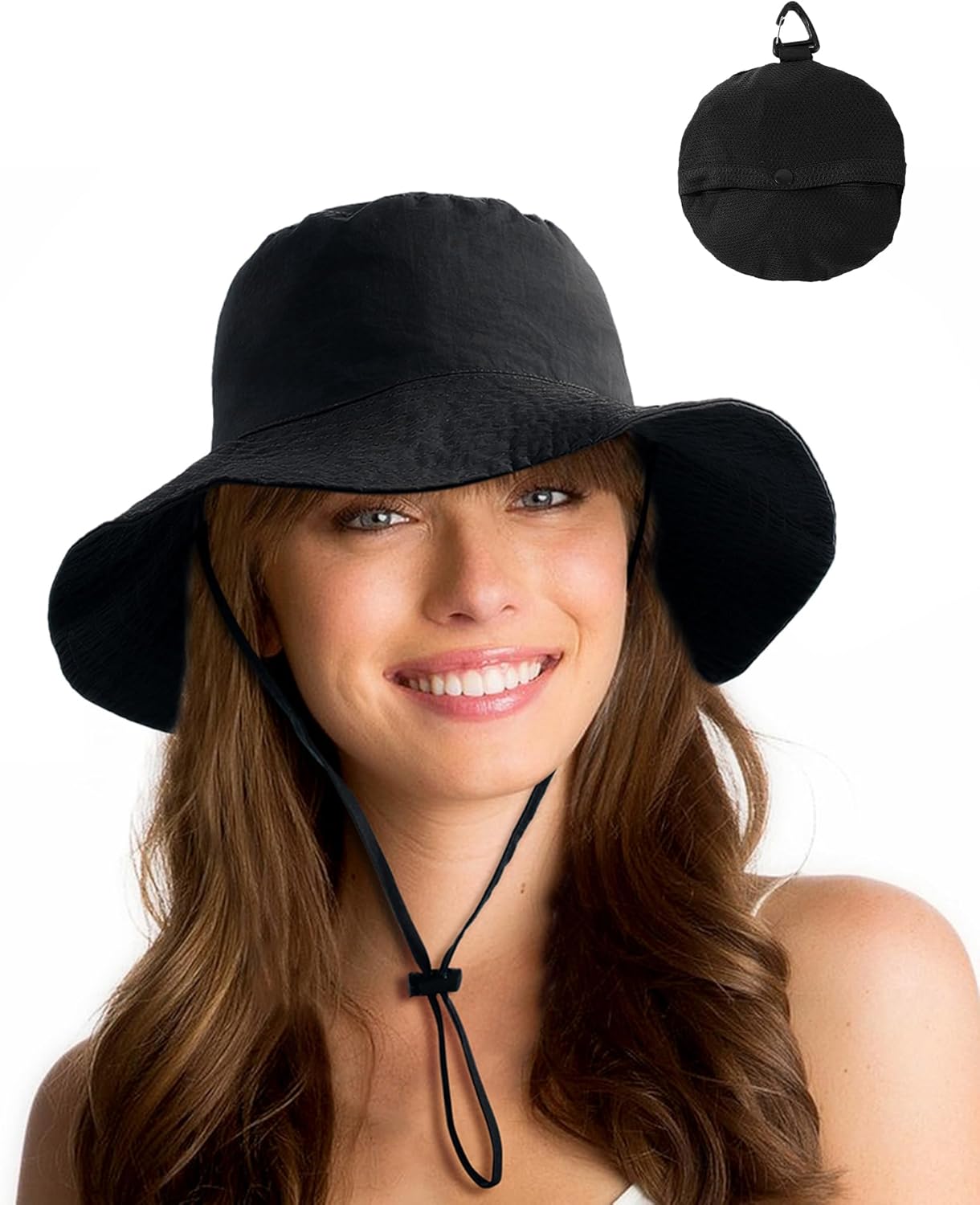 Water-Resistant UPF 50+ Bucket Hat | Lightweight Packable Boonie for Men & Women - Perfect for Summer Hiking