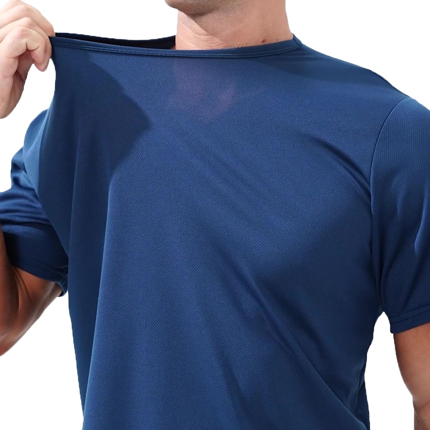 MTTYYD 5 Pack Men’s Short Sleeve Active Athletic Running T Shirts for Men Gym Workout Moisture Wicking-G-M