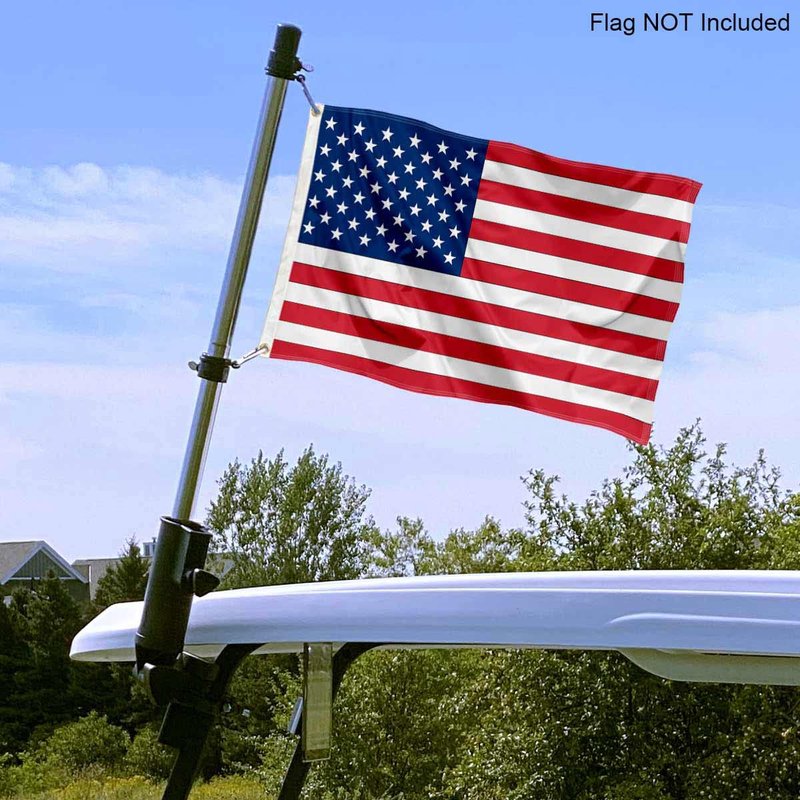 Sports Flags Pennants Company Golf Cart Flag Holder and Pole Bracket Mount