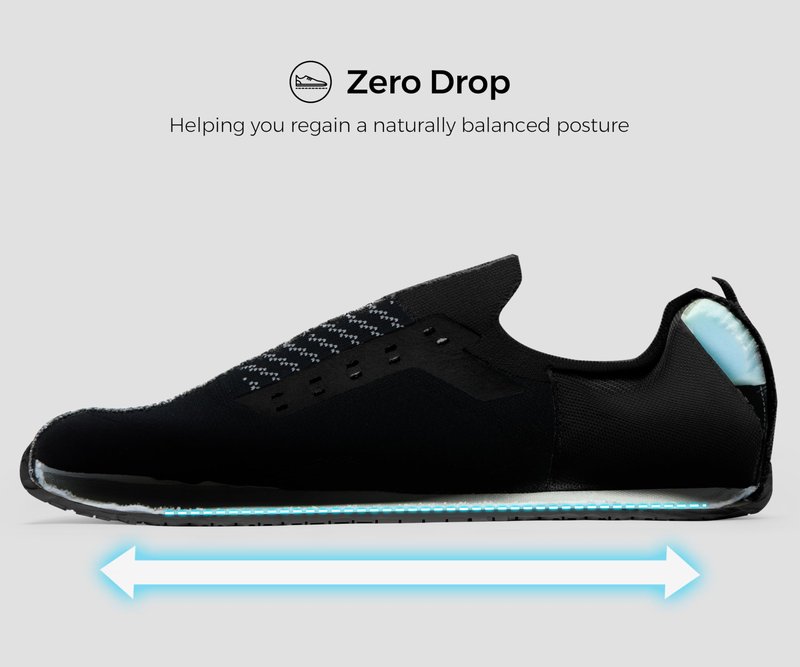 AIRHAS Men's Barefoot Shoes Zero Drop Anatomical Toe Box Minimalist Sneakers for Gym Workout Walking (Black,11)