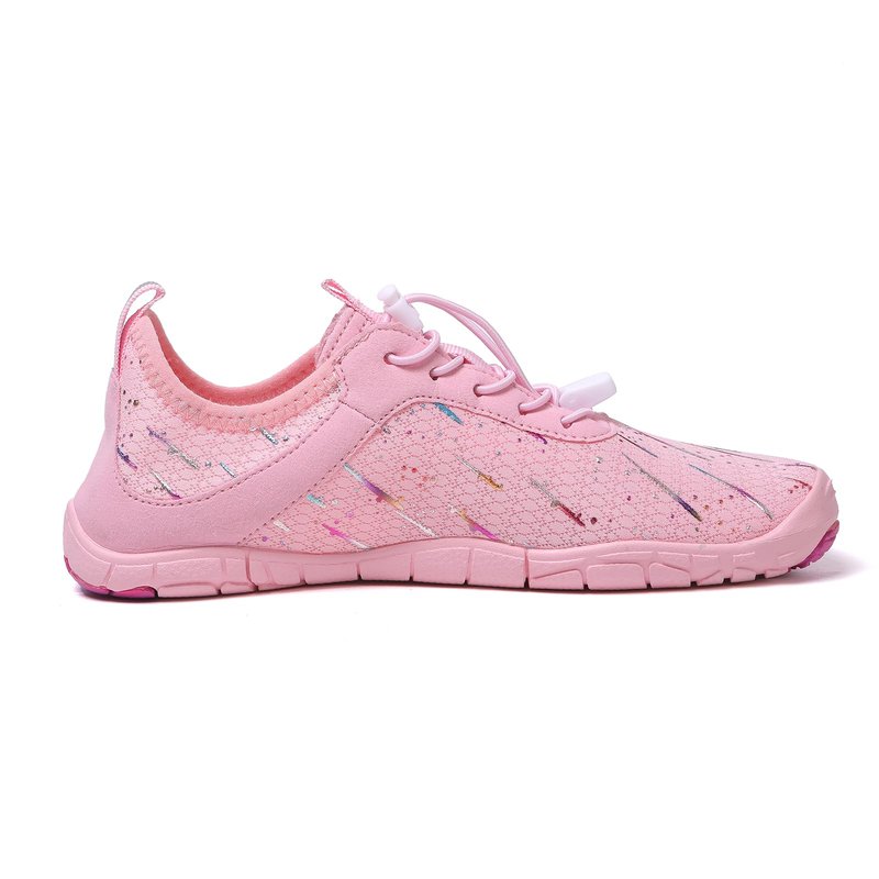 StoneLiquid Hike Barefoot Shoes for Women Men Waterproof Trail Running Healthy & Non-Slip Barefoot Footwear (Meteor-Pink, Adult, Women, 7.5, Numeric, US Footwear Size System, Medium)
