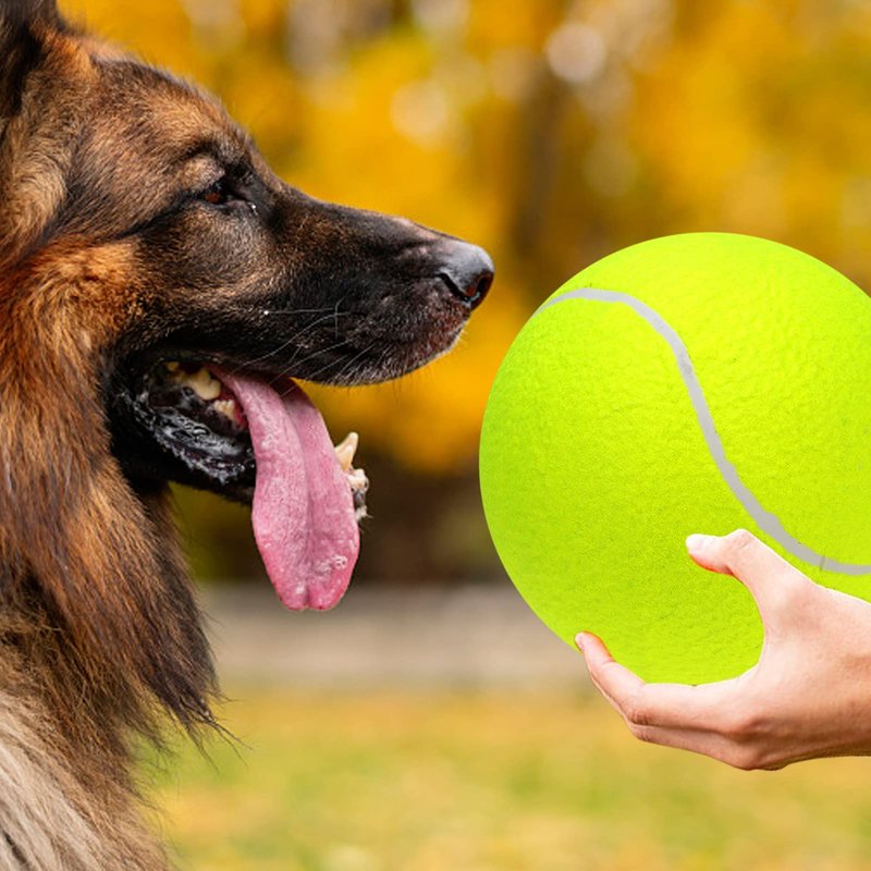 Lixada 9.5" Oversize Giant Tennis Ball for Children Adult Pet Fun (Shipped Deflated)