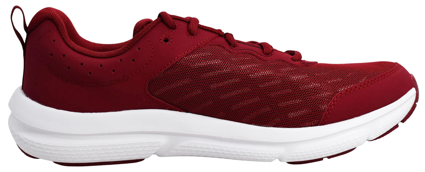 Under Armour Men's Charged Assert 10 Shoes, Cardinal/Cardinal/White, 10.5