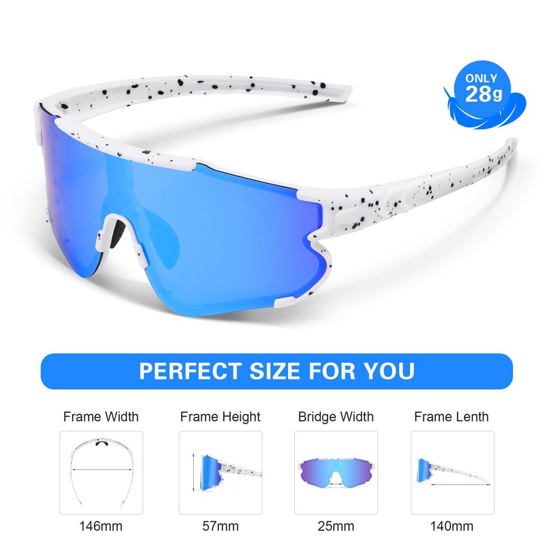 Fanshen Polarized Sports Sunglasses for Womens, Baseball Softball Sun Glasses for Youth Men Cycling, Running, Mountain Bike UV Protection (Pink)
