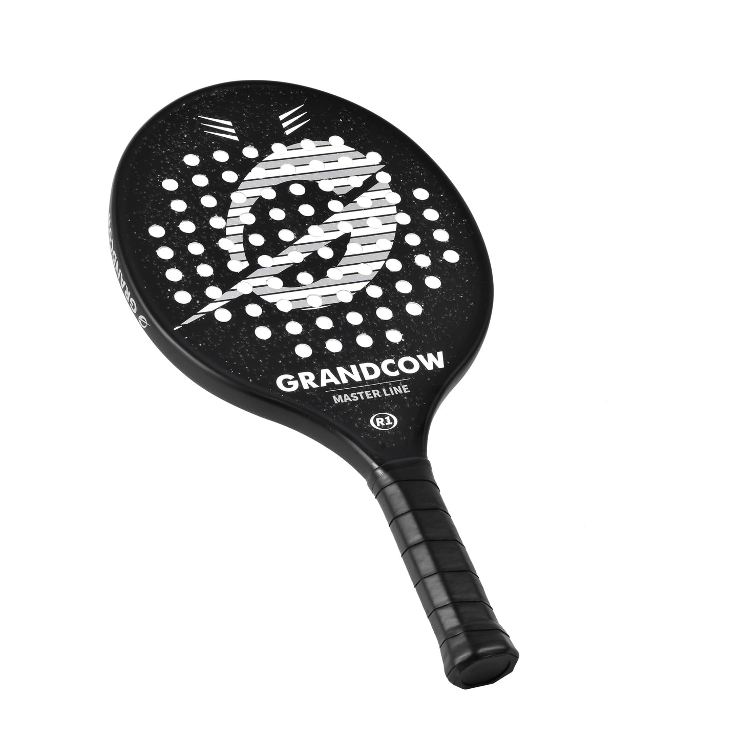 Platform Tennis Paddle Racket Pro Carbon Fiber Power Lightweight Paddles Padel Racquet (1pcs Black)