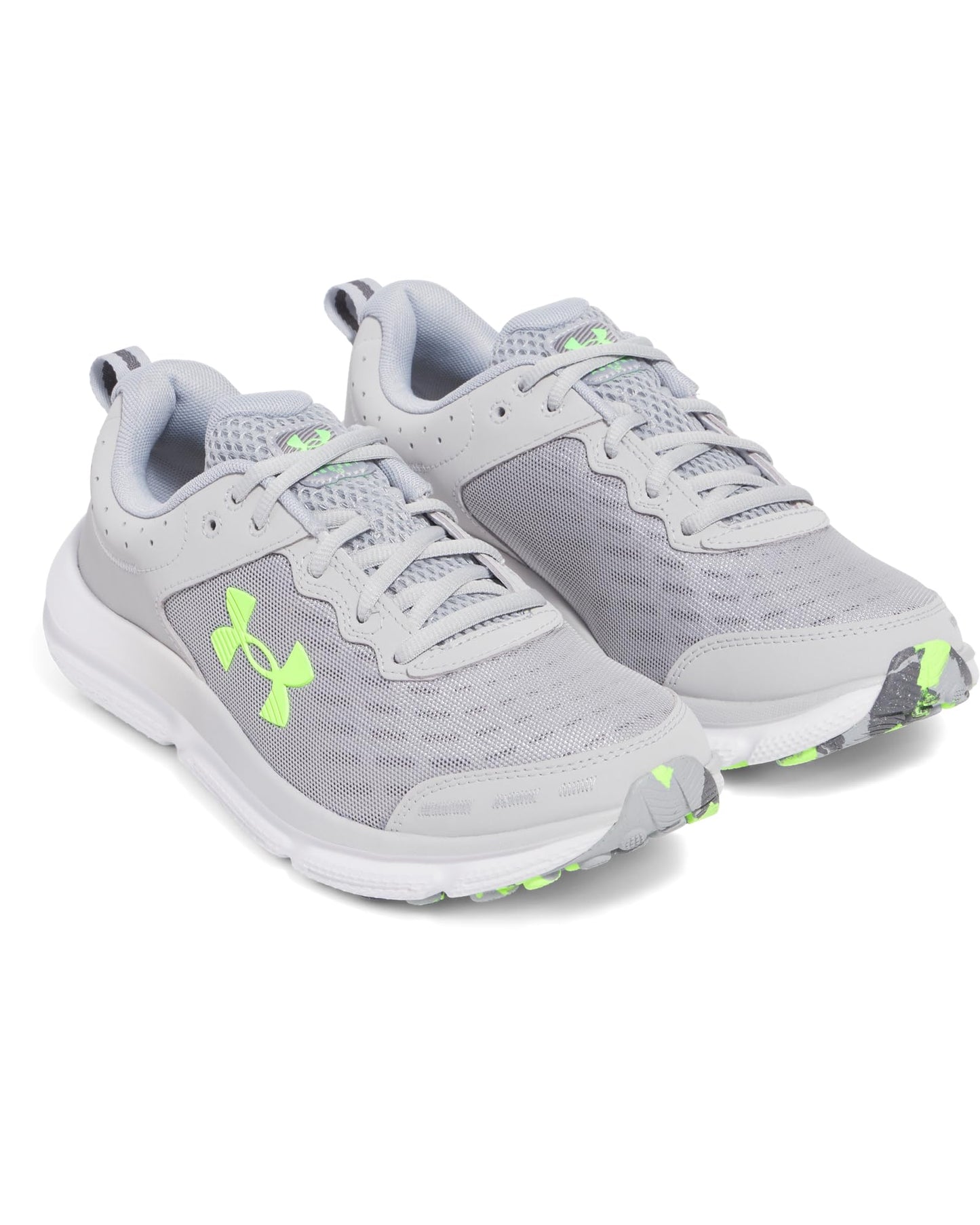 Under Armour Men's Charged Assert 10, (011) Mod Gray/Mod Gray/Hyper Green, 5.5, US
