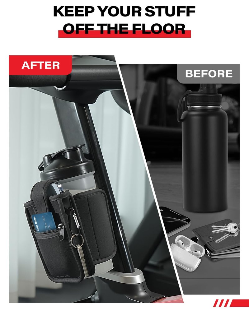 A2C Magnetic Water Bottle Sleeve Bag for Gym - Secure Magnetic Gym Bag Attach to Any Metal Surfaces - Fits 18-40oz Bottles - Versatile Gym Accessories for Men and Women