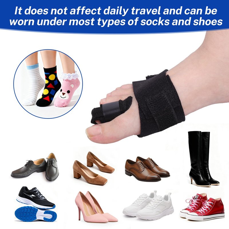 ADLLHO Toe Splint for Broken Toes Support, Toes Brace for Fracture Fixation,Sports Sprains,Injuries, Fracture Toes Protector for Second Toe to Pinky