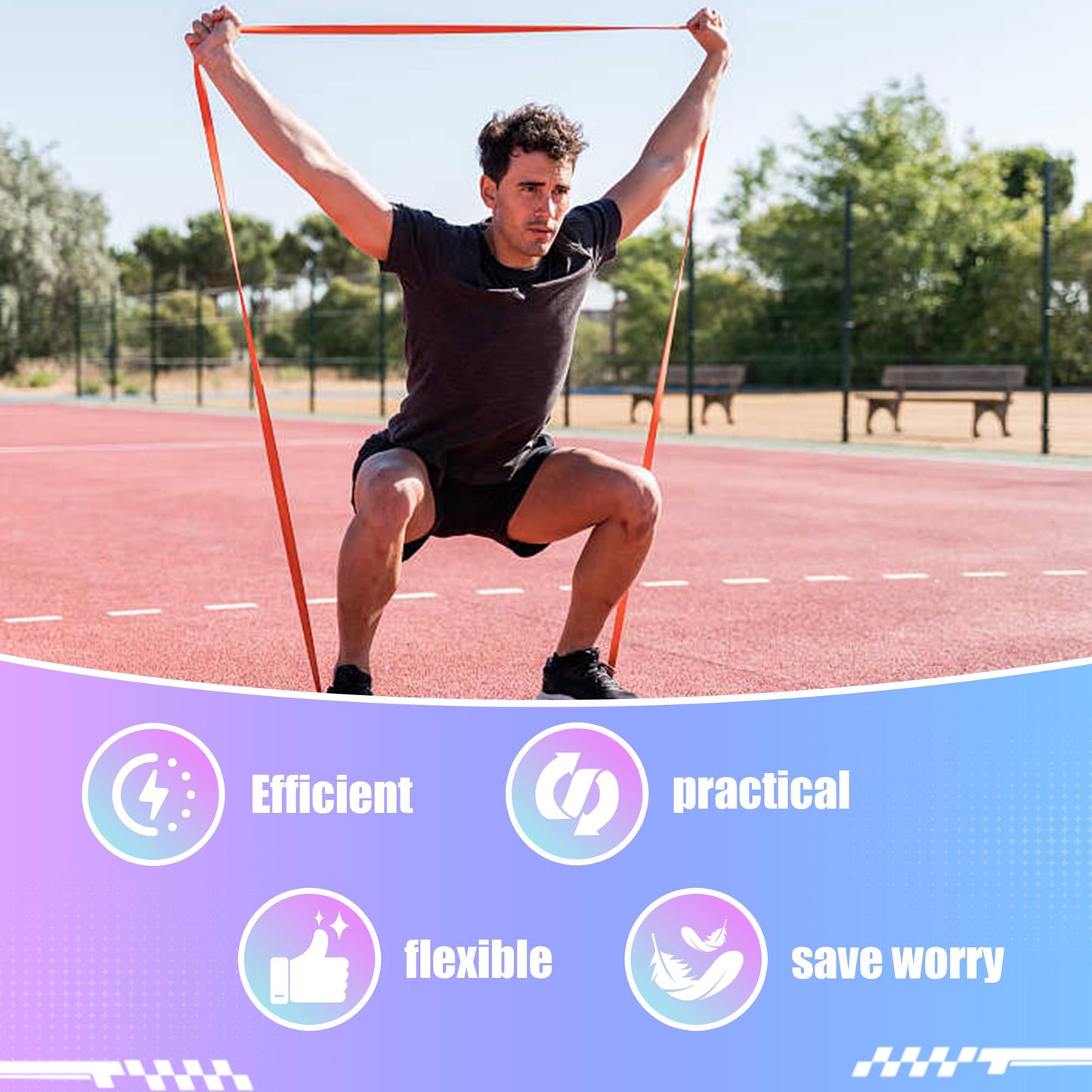 QuokkaChic Skin-Friendly Resistance Fitness Exercise Bands 5-125 lbs, Heavy Duty Pull Up Assist Bands, Gym, Yoga, Physical Therapy, Bench Press, Improve Mobility and Strength