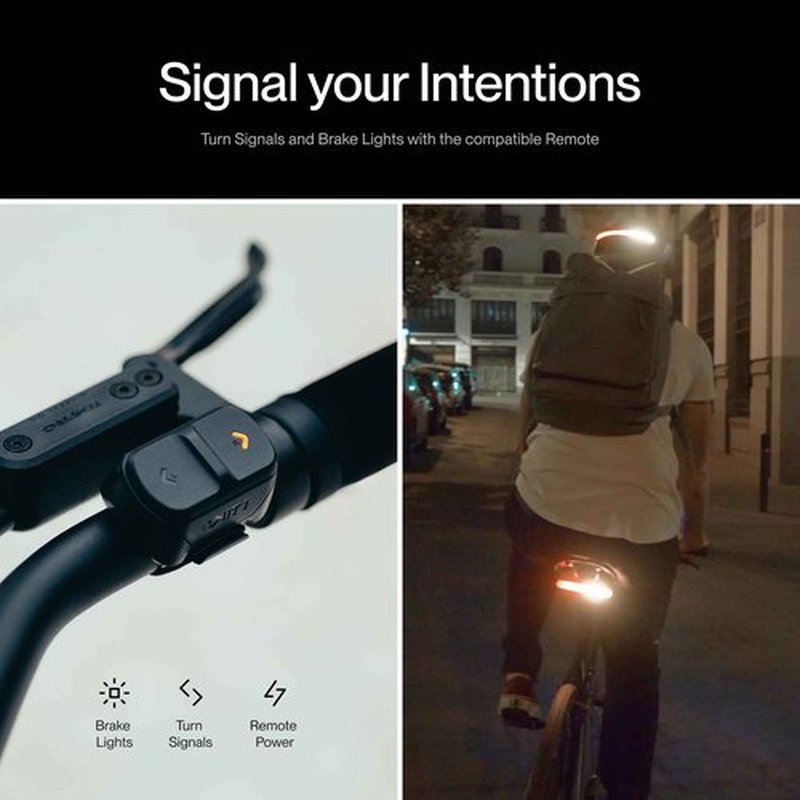 UNIT 1 Smart Light | Wireless LED Turn Signals & Brake Light | USB-C Rechargeable | Magnetic Mount | Nav Remote Compatible | App-Controlled Visibility via iOS & Android