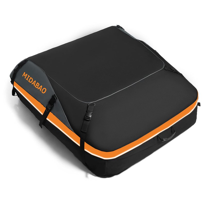 MIDABAO Thickened 20 Cubic Waterproof Duty Car Roof Top Carrier-Car Cargo Roof Bag Car Roof Top Carrier - Easy to Install Soft Rooftop Luggage Carriers with Wide Straps 20 Cubic Feet, ROB01