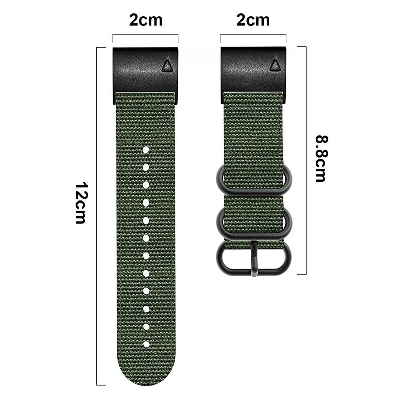 EANWireless for Fenix 7S/6S/5S Bands Nylon 20mm Women Men Replacement Bracelet,Breathable Woven Wristband Strap Compatible for Garmin Fenix 6S Pro/Sapphire,Fenix 5S Plus, Black