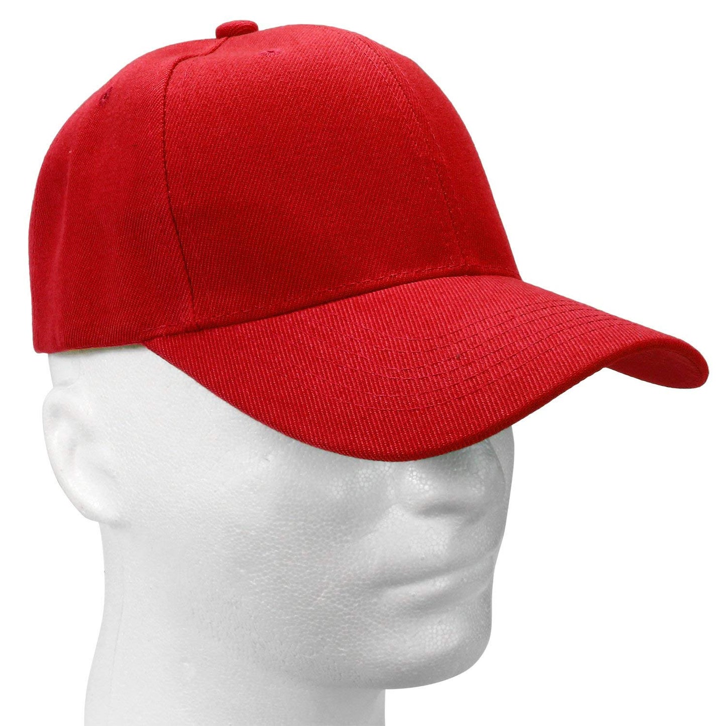 Falari Baseball Cap Adjustable Size for Running Workouts and Outdoor Activities All Seasons (1pc Red)