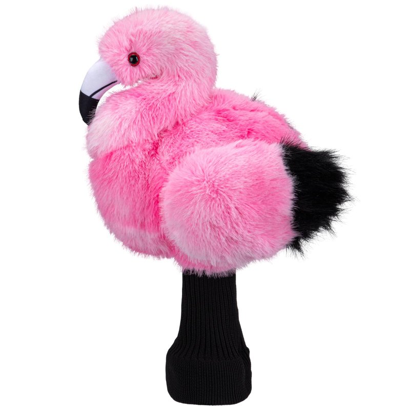 Funny Driver Headcover - Long Neck Plush Funny Golf Club Cover, Animal Flamingo Golf Headcovers for Driver