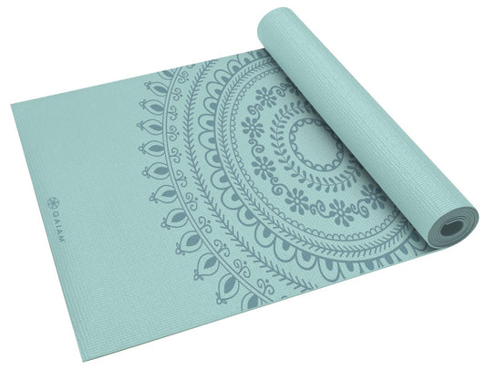 Gaiam Premium Print Yoga Mat, Marrakesh, 68"L x 24"W x 6mm Thick