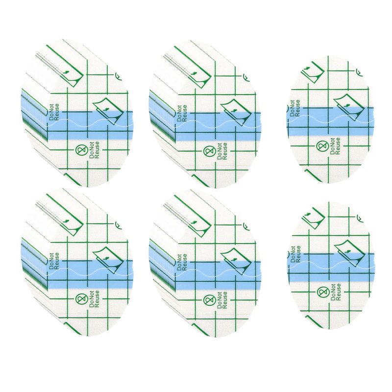 200pcs Transparent Stretch Adhesive Bandage Waterproof Bandage, Ellipse Transparent Film Dressing Tapes for Swimming Shower (1.7 * 2.6 Inch)