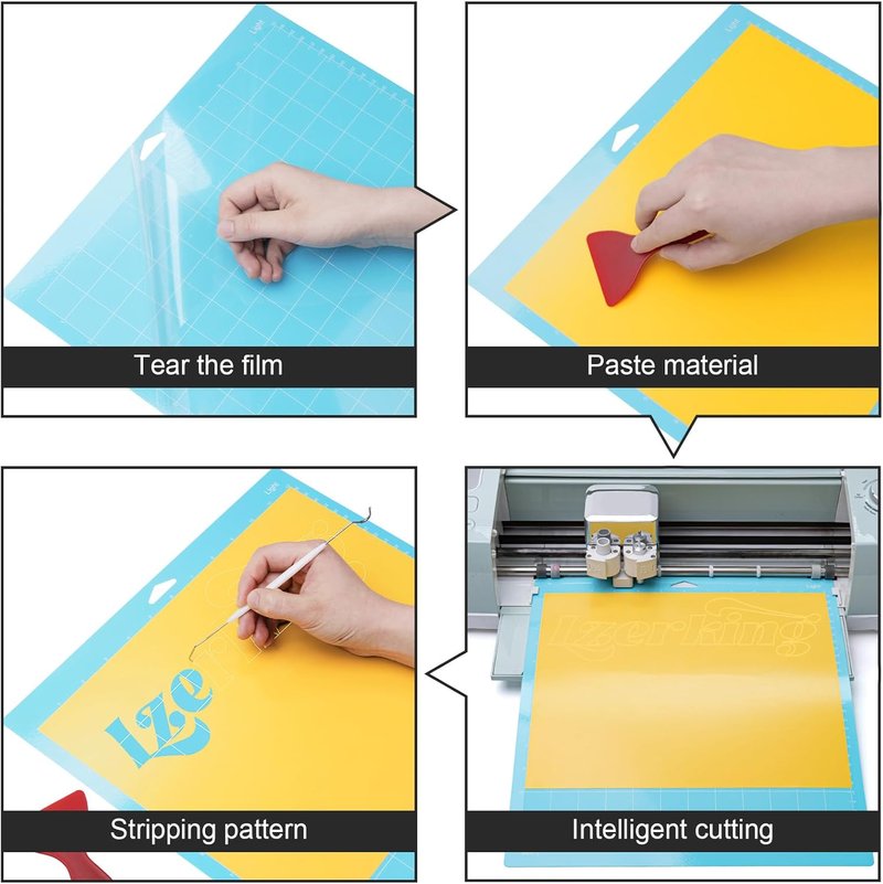 Cutting Mat 4 Pack - Compatible with Maker 3, Air 2 | Strong Fabric Cut Pads & Accessories