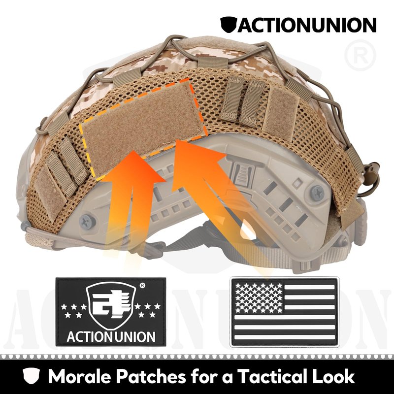 ACTIONUNION Tactical Airsoft Helmet Cover for PJ/BJ/MH Helmet (WL)