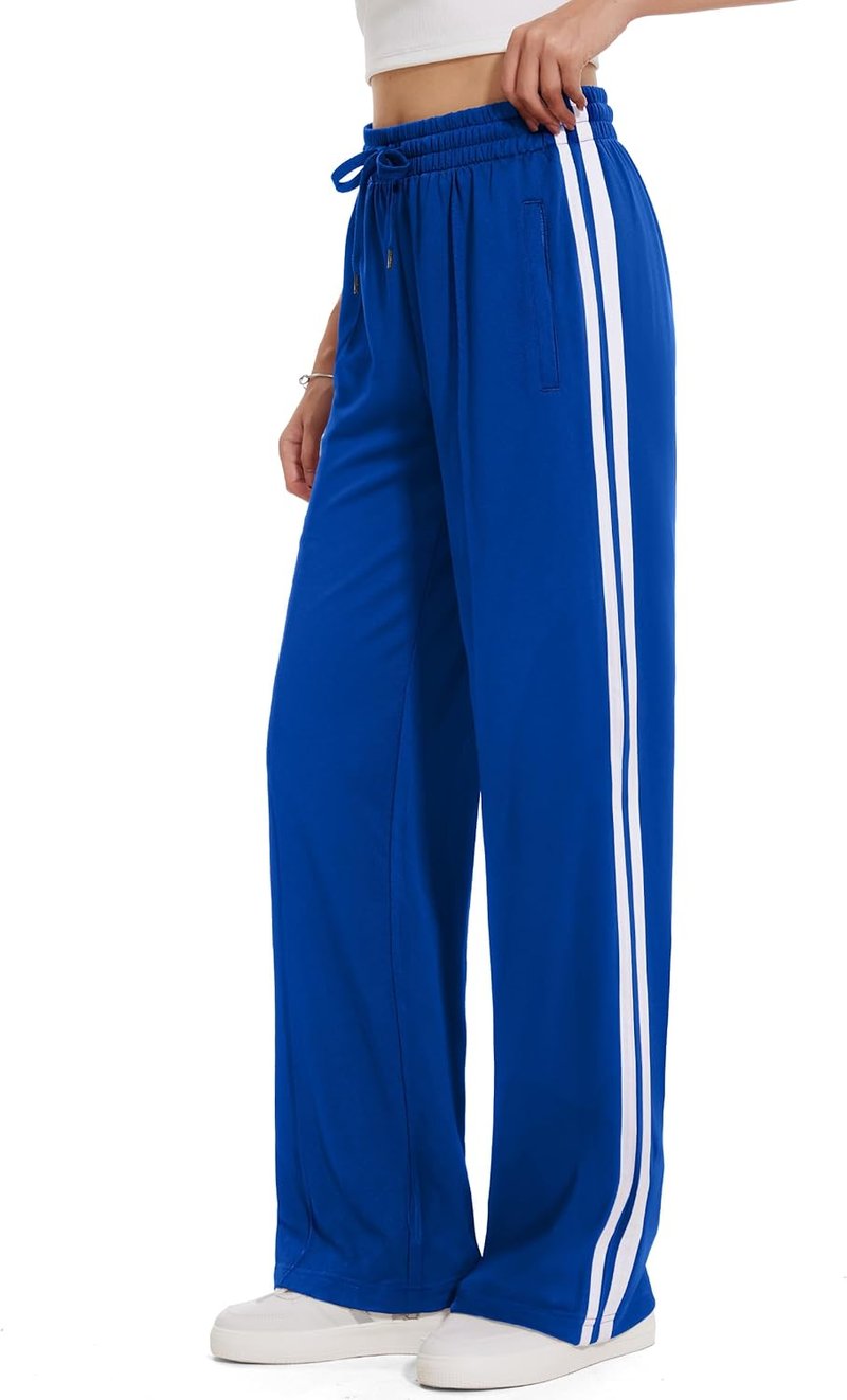 Women's Track Pants - Loose Straight Leg Jogging Sweatpants for Athletic Running | Inseam 28-36