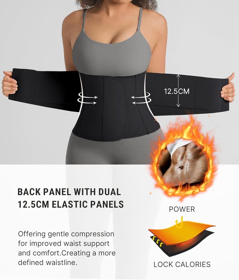 Waist Trainer Belt for Women - Adjustable Corset Tummy Control | Slimming Waist Cincher