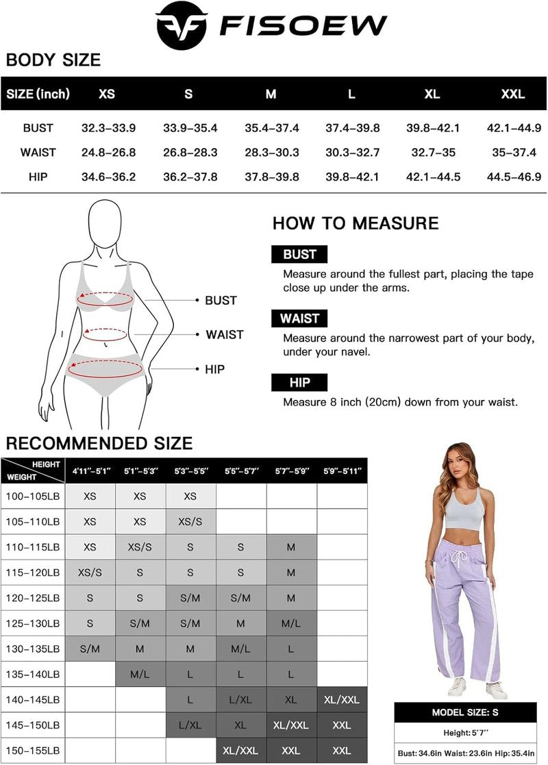 Women's Baggy Wide Leg Pants - Casual Y2K Track Pants with Drawstring & Elastic Waist
