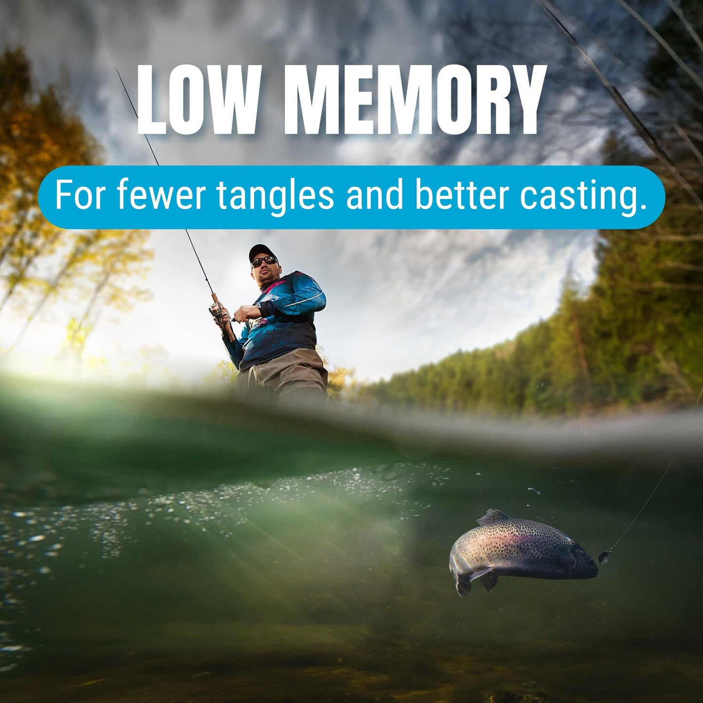 Reaction Tackle Monofilament Fishing Line - Premium Nylon Mono Line, Strong & Abrasion-Resistant, Low Memory for Smooth Long Casts - Freshwater & Saltwater - Clear | 30lb (350 Yards)