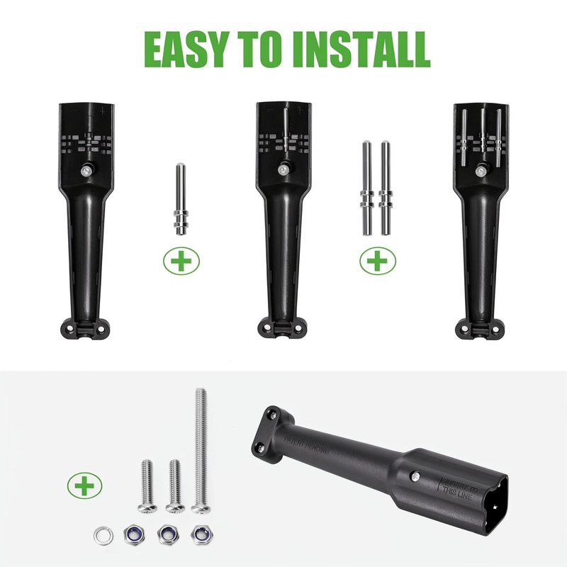 10L0L 48V Battery Charger Plug Connector Kit 3-Pin for Yamaha Drive G29, YDRE Golf Cart, Replace OEM #JW9-82174-00