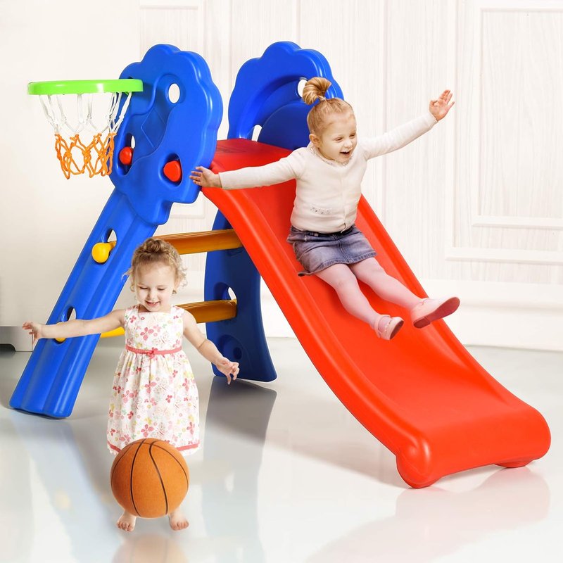 Toddler Slide Playset - Freestanding Climber for Indoor Fun | Easy Setup, Sturdy Plastic