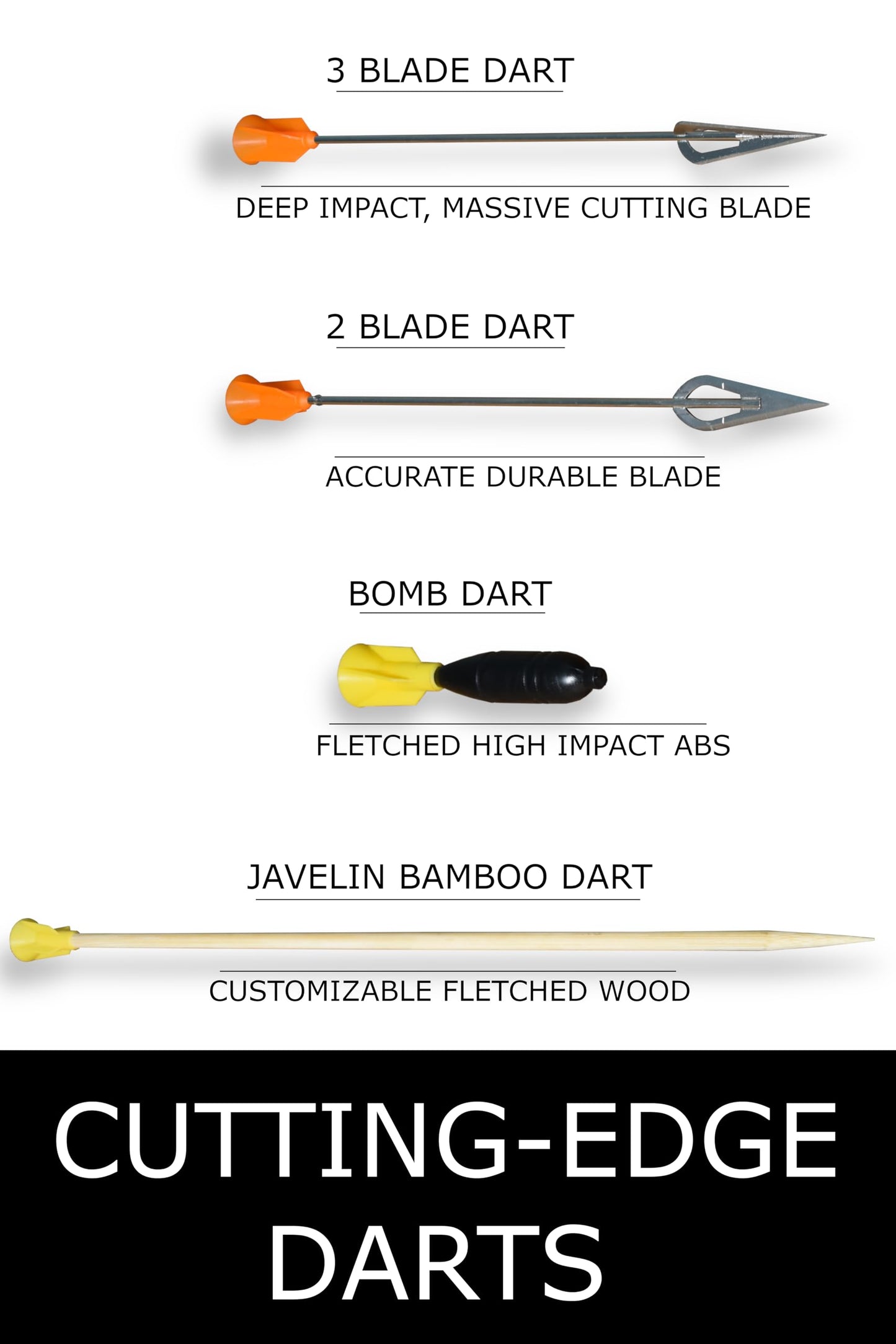 FSFF 625 Blowgun 7 ft. Moab, Mother of All Blowguns, Complete Shooting System, All You Need, Modular 7/6/3.5ft Blow Pipe 40 darts-10x 3-Blade, 2-Blade, Bamboo & Stun 625 Cal Tube Moab Complete kit
