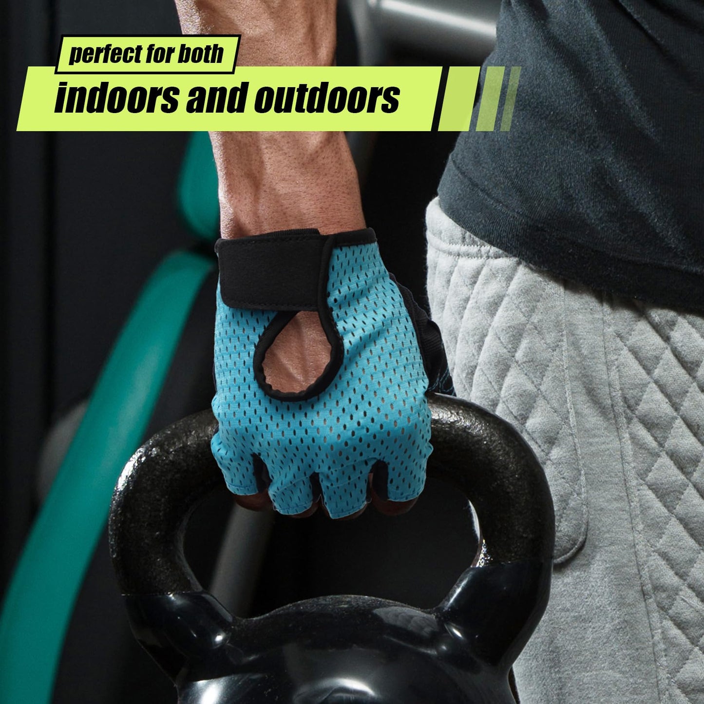 CINDALOG Weight Lifting Gloves Full Palm Protection, Workout Gloves for Gym, Cycling, Exercise, Breathable, Super Lightweight for Mens and Women (Pink, Large)