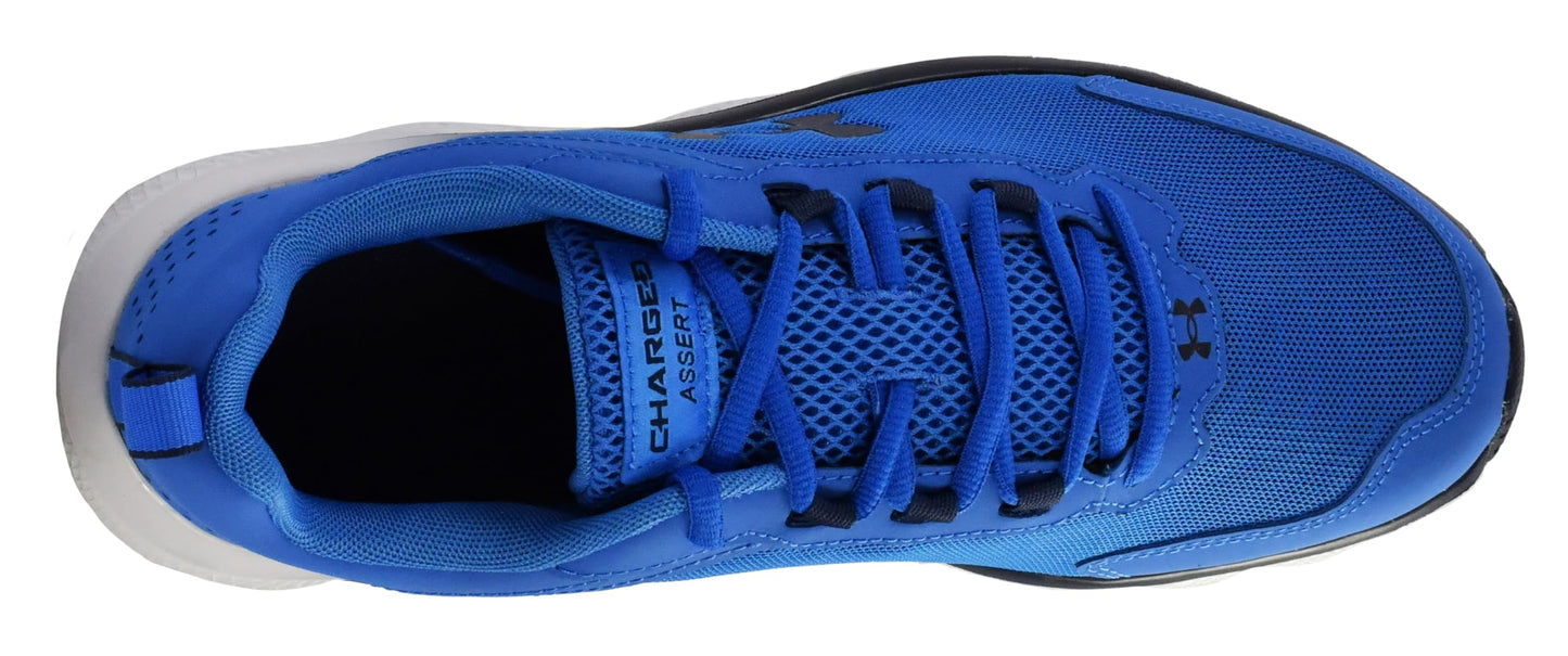 Under Armour Men's Charged Assert 9 Running Shoe, Victory Blue/Halo Grey, 8.5 M