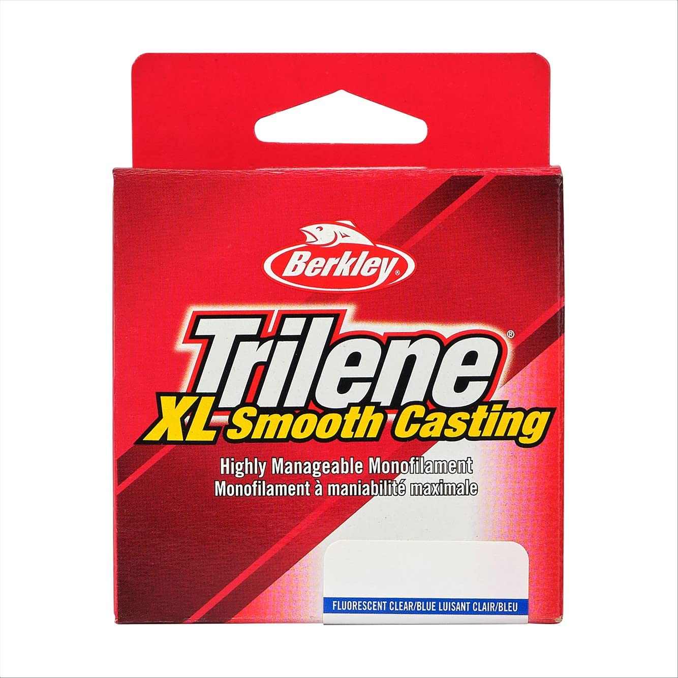 Berkley Trilene® XL®, Fluorescent Clear/Blue, 10lb | 4.5kg, 110yd | 100m Monofilament Fishing Line, Suitable for Freshwater Environments