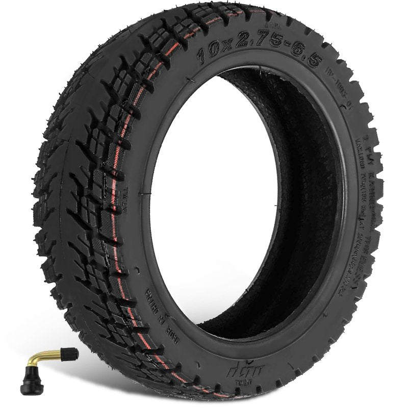 Felixstory 10x2.75-6.5 Tire Vacuum Off Road Tire, Fit for iScooter iX3 Kugookirin G3 Electric Scooter, 10 Inches, Non-slip, Explosion Proof 1pc