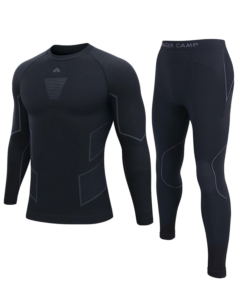 Pioneer Camp Thermal Underwear for Men Long Johns Quick Drying Top and Bottom Set Warm Base Layer Mens Cold Weather Skiing