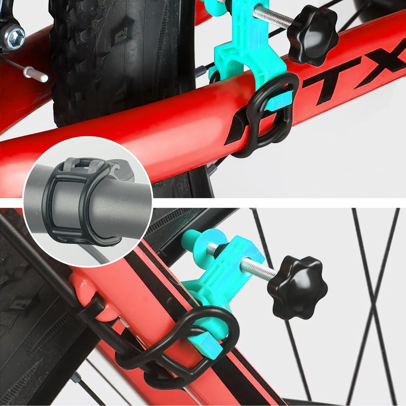 Motroce 10PCS Bike Silicone Mount Band, Bicycle Light Fastening Straps, Universal Adjustable Bike Light Mount Bands (Black)