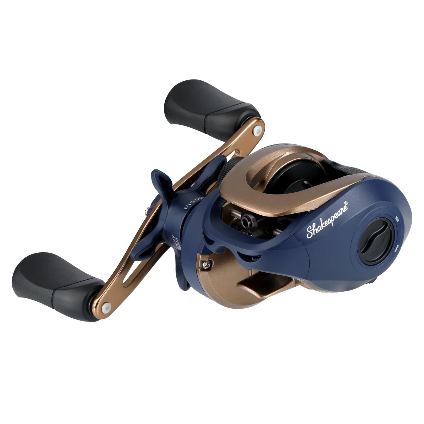 Shakespeare Summit Baitcaster Fishing Reel, Size LP, Aluminum Spool & Handle, Molded Soft Touch Grips, Adjustable Magnetic Braking System