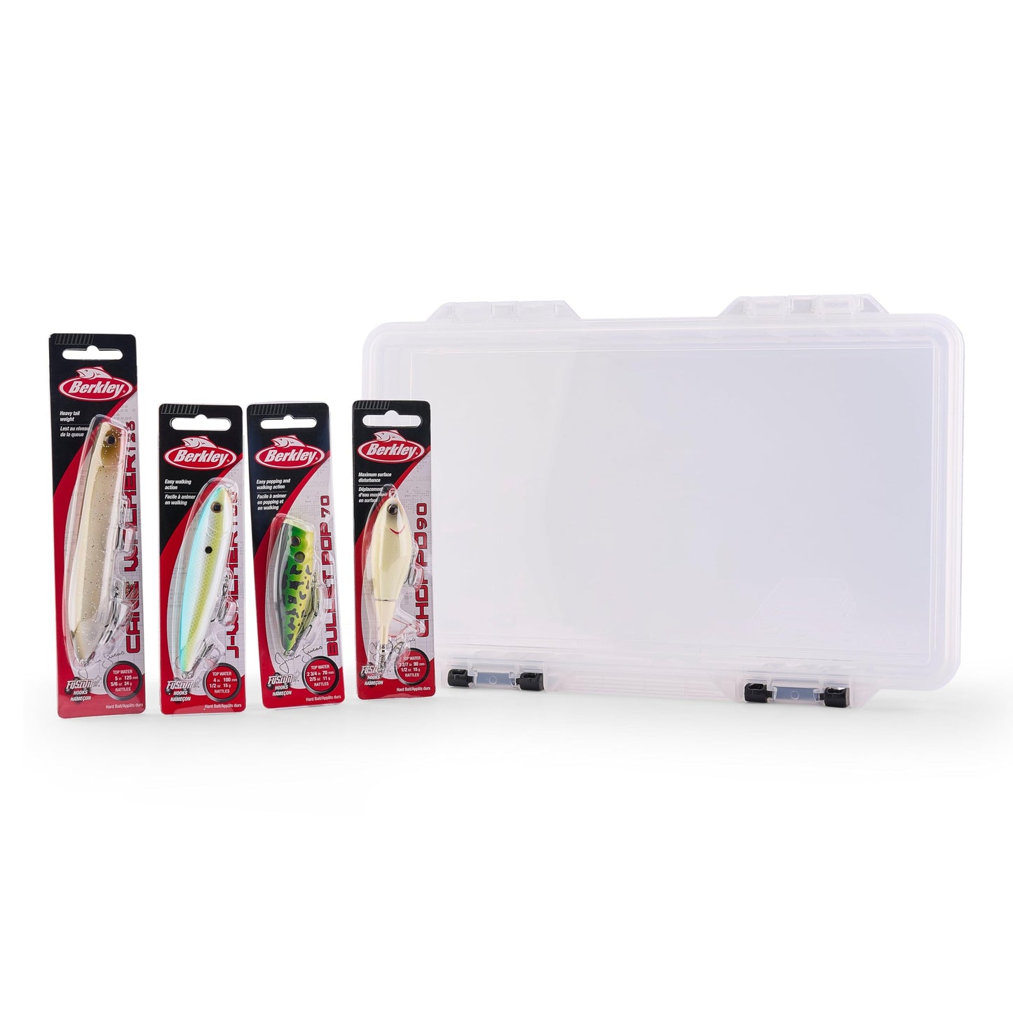 Berkley Choppo Topwater Fishing Lure, Bone, Size 120, Cupped Propeller Tail for Balance of Sound and Spray, Equipped with Sharp Fusion19TM Hook