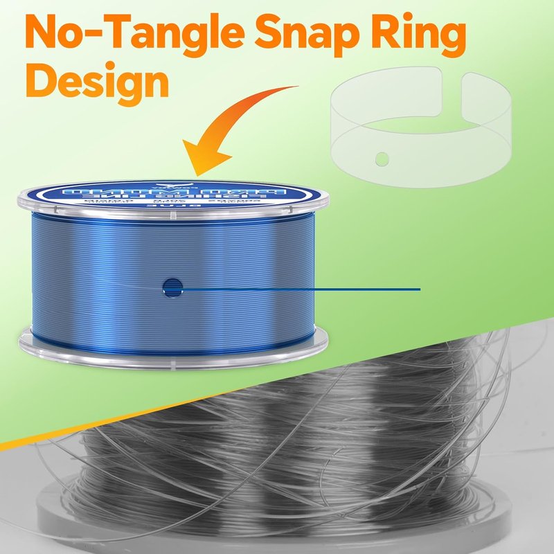 Pro Monofilament Fishing Line - Strong, Tangle-Free Nylon String for Big Fish | UV Resistant, 15-80LB Options