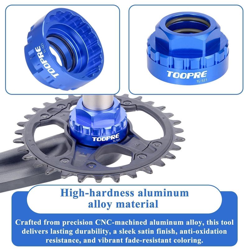 Slynxr Bike Crank Removal Tool Chainring Tool Direct Mount Chainring Bolt Tool Centerlock Removal Tool for Shimano M7100/M8100/M9100/M9120 12-Speed Bike Crankset Removal Tool